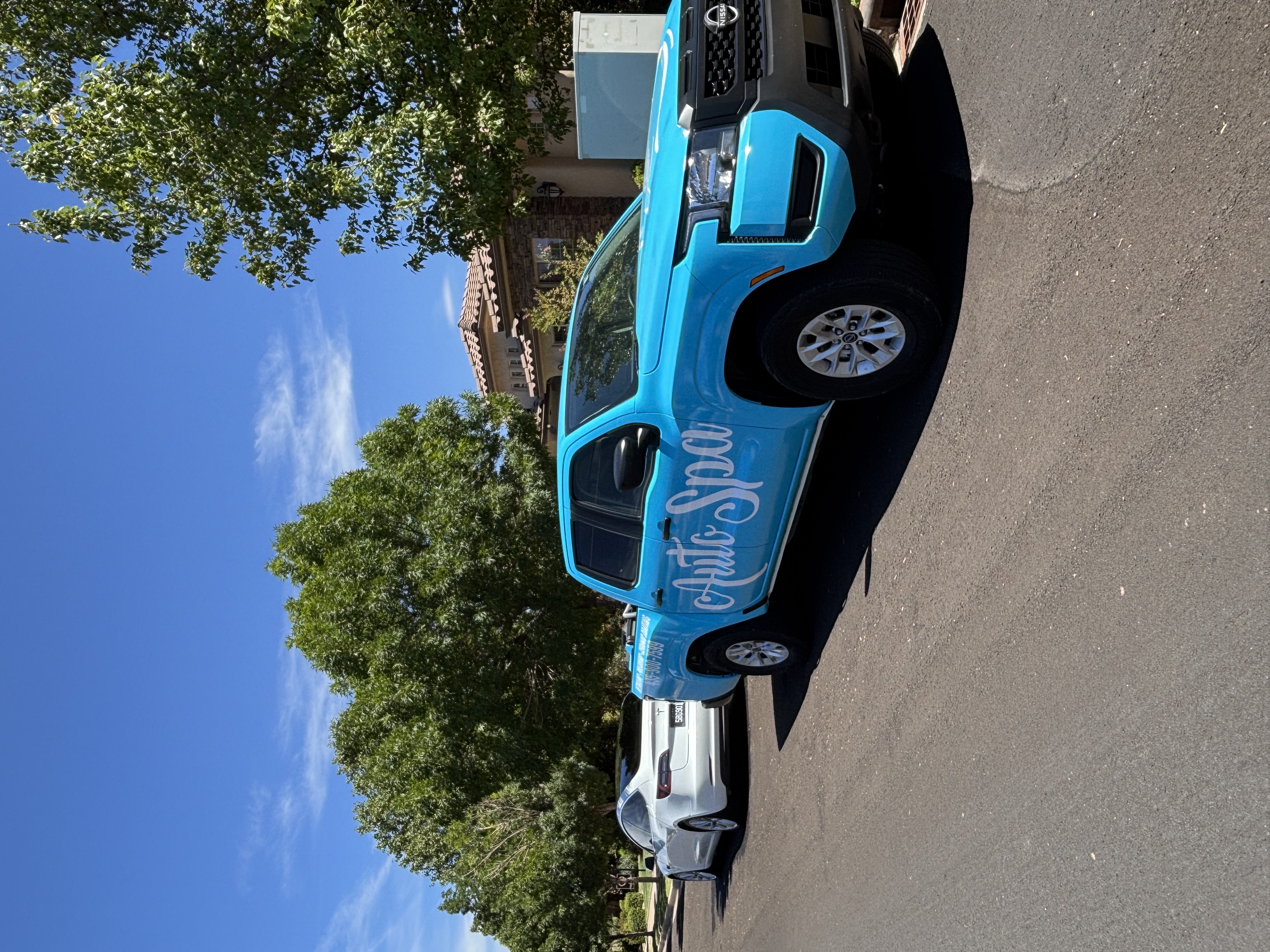 The Auto Spa mobile detailing service at a customer home